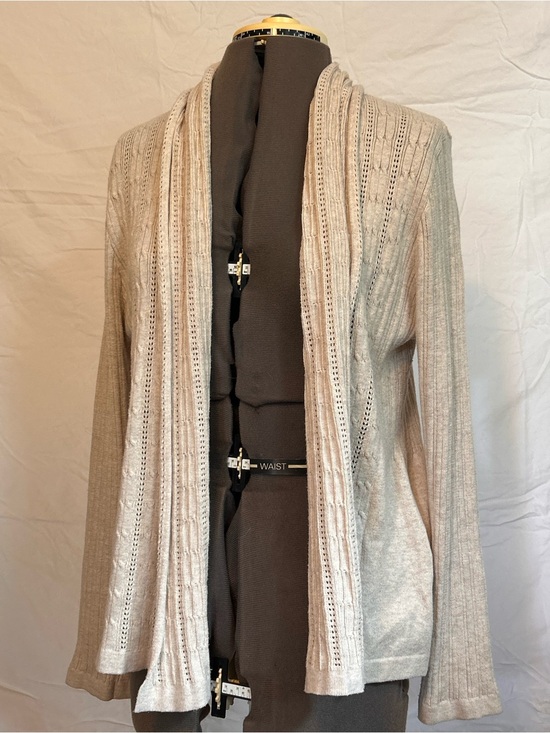 St. John's Bay Sweaters - St John’s Bay Light Beige Open-Front Women’s Sweater Cardigan